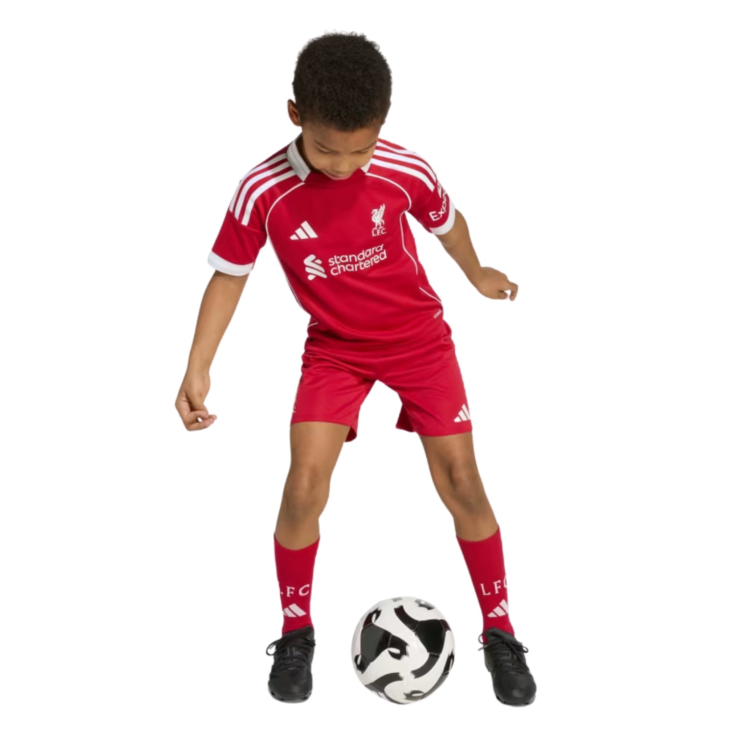 adidas Liverpool FC 25/26 Kid's Home Mini Kit