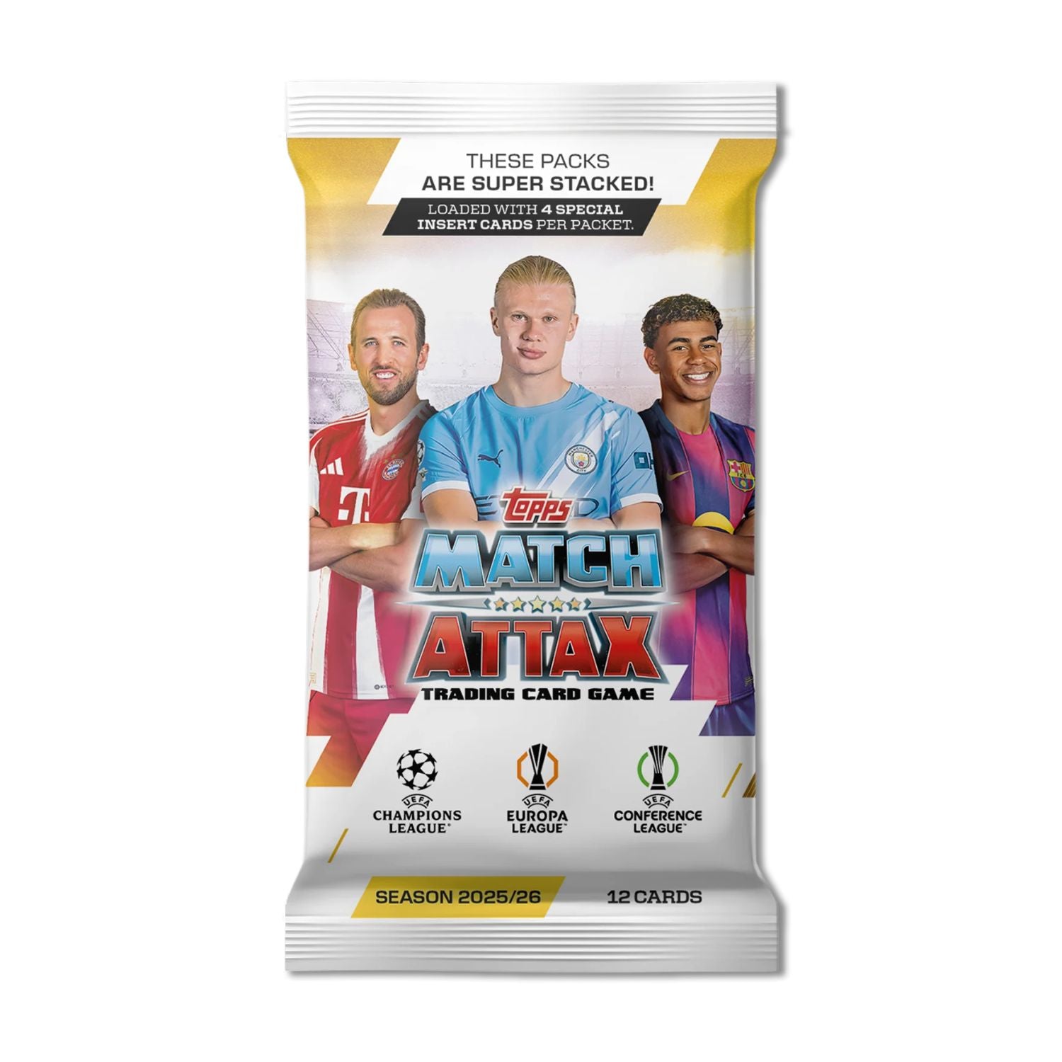 Topps Match Attax 25/26 UEFA Champions League Trading Cards (packet of 12 cards)