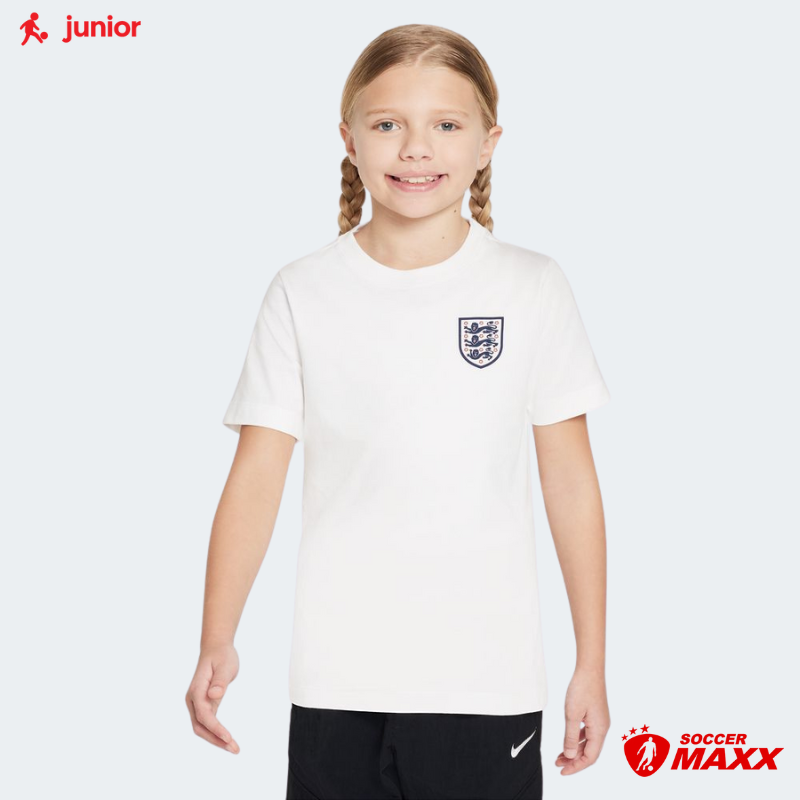 Nike England Junior Crest Tee White Large