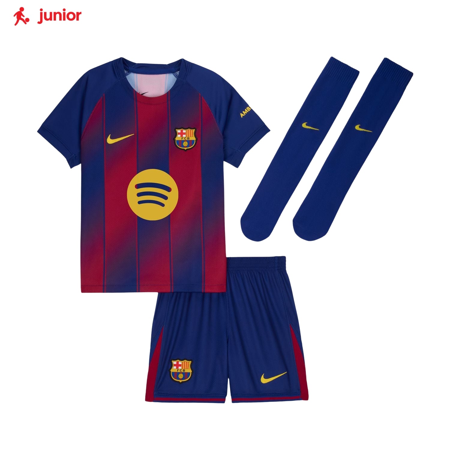 Nike FC Barcelona 25/26 Younger Kids Stadium Home Kit – Soccer Maxx