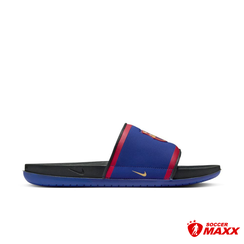Nike Barcelona FC Men s Offcourt Slide Deep Royal Blue Club Gold Dark Smoke Grey 6