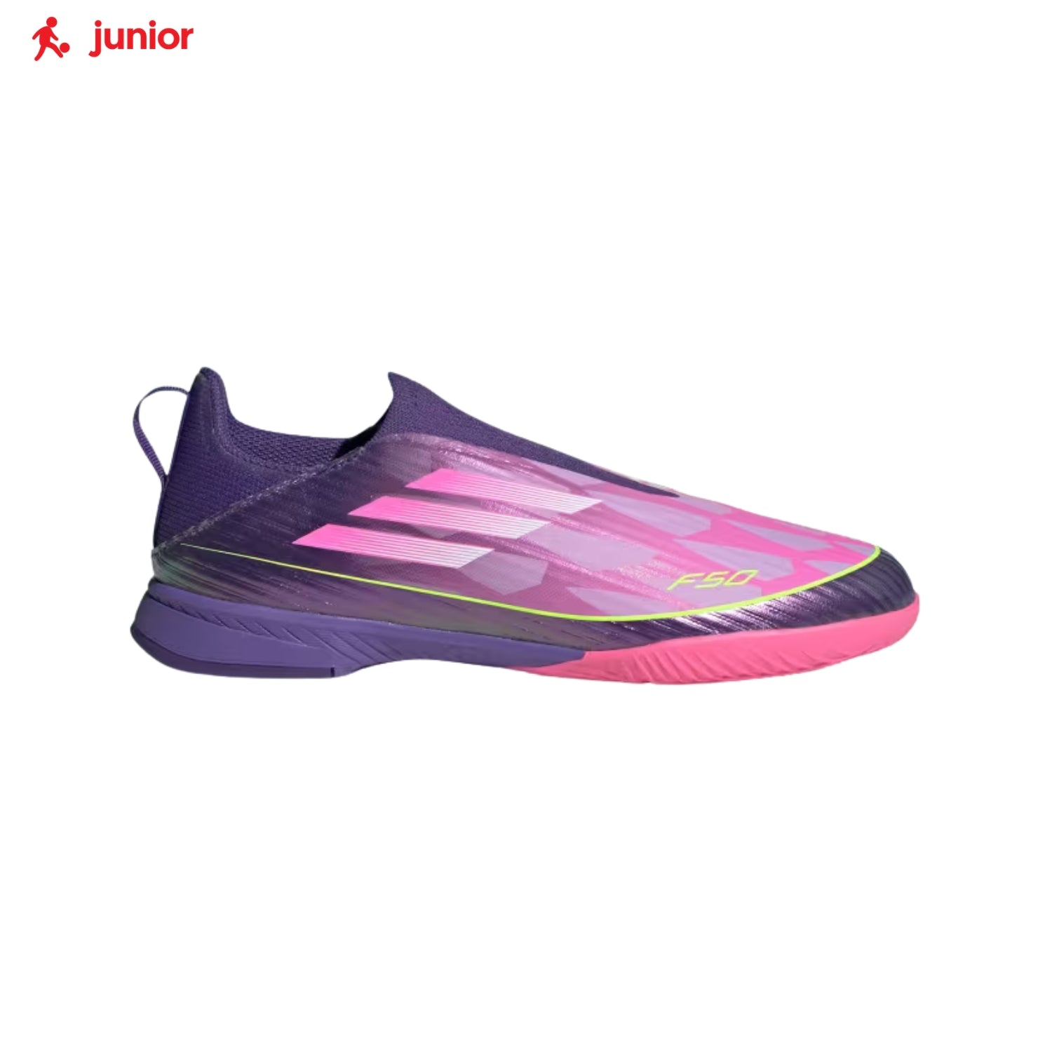 adidas Junior F50 League Laceless "Lamine Yamal" Indoor Soccer Shoes