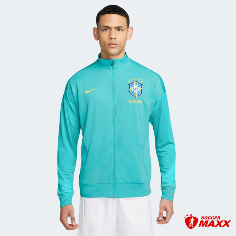 Nike Brazil Men s Academy Pro Knit Track Jacket Soccer Maxx