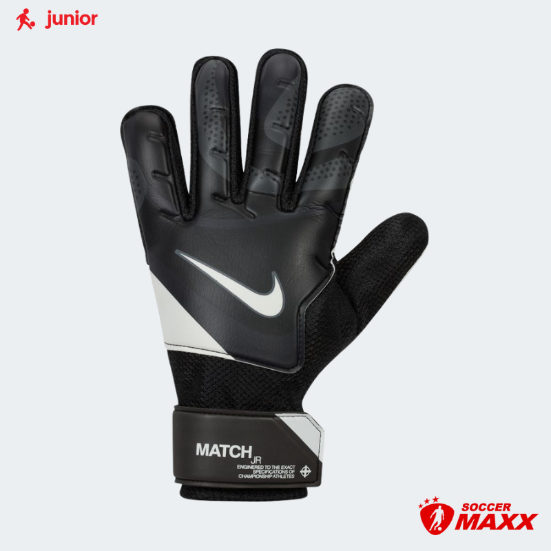 Nike Match Jr. Goalkeeper Gloves Premium Soccer 5 Black