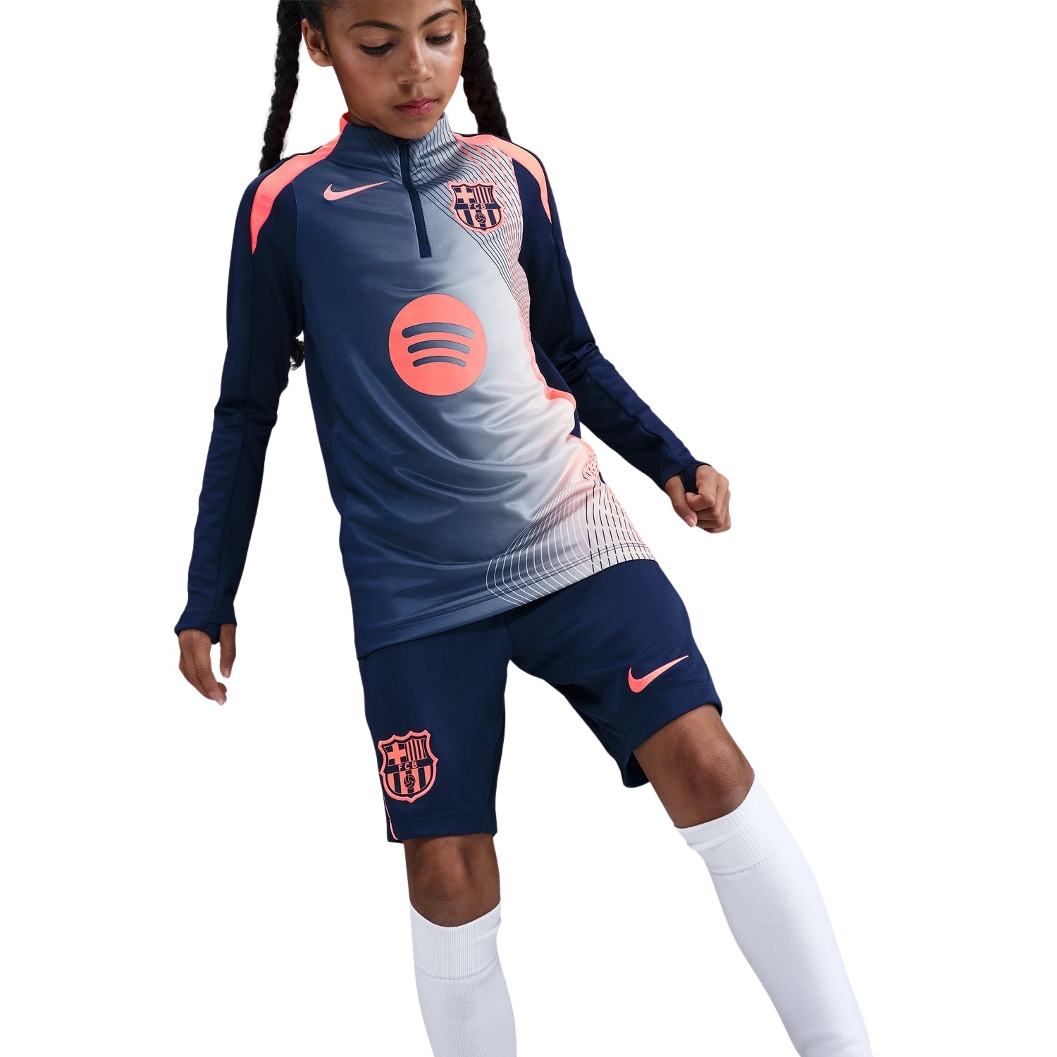 Nike FC Barcelona Youth Dri-Fit Strike Drill Top