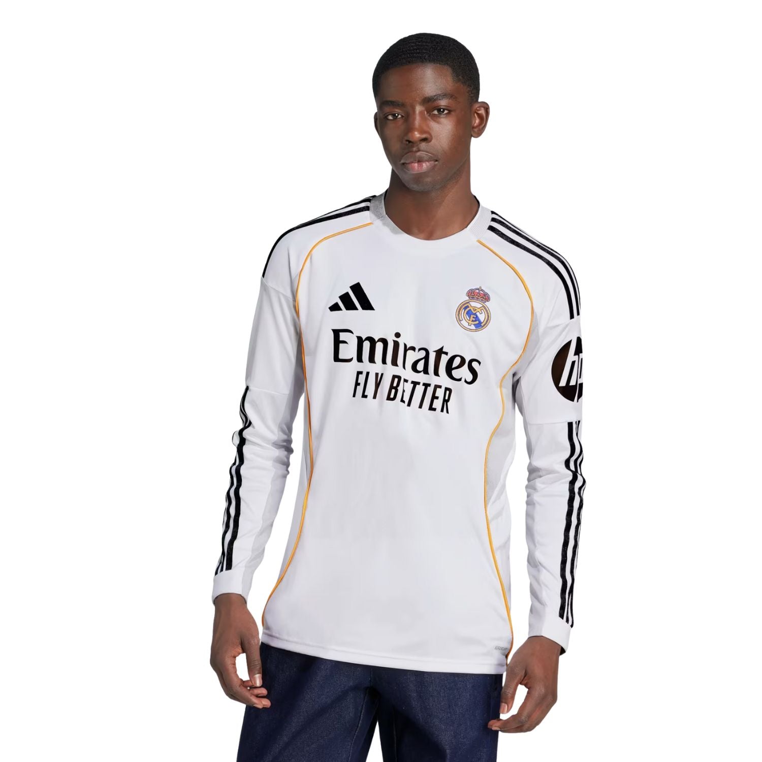 adidas Real Madrid CF 25/26 Men's Home Long-Sleeve Kit