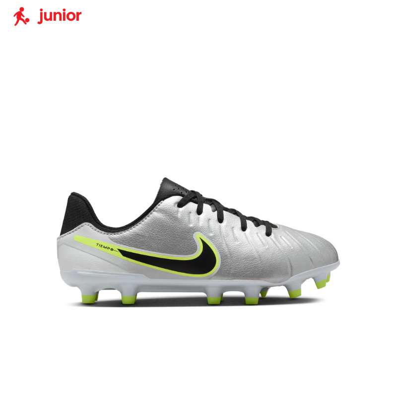 Nike Jr. Tiempo Legend 10 Academy MG Multi Ground Kids Cleats Grey 5Y