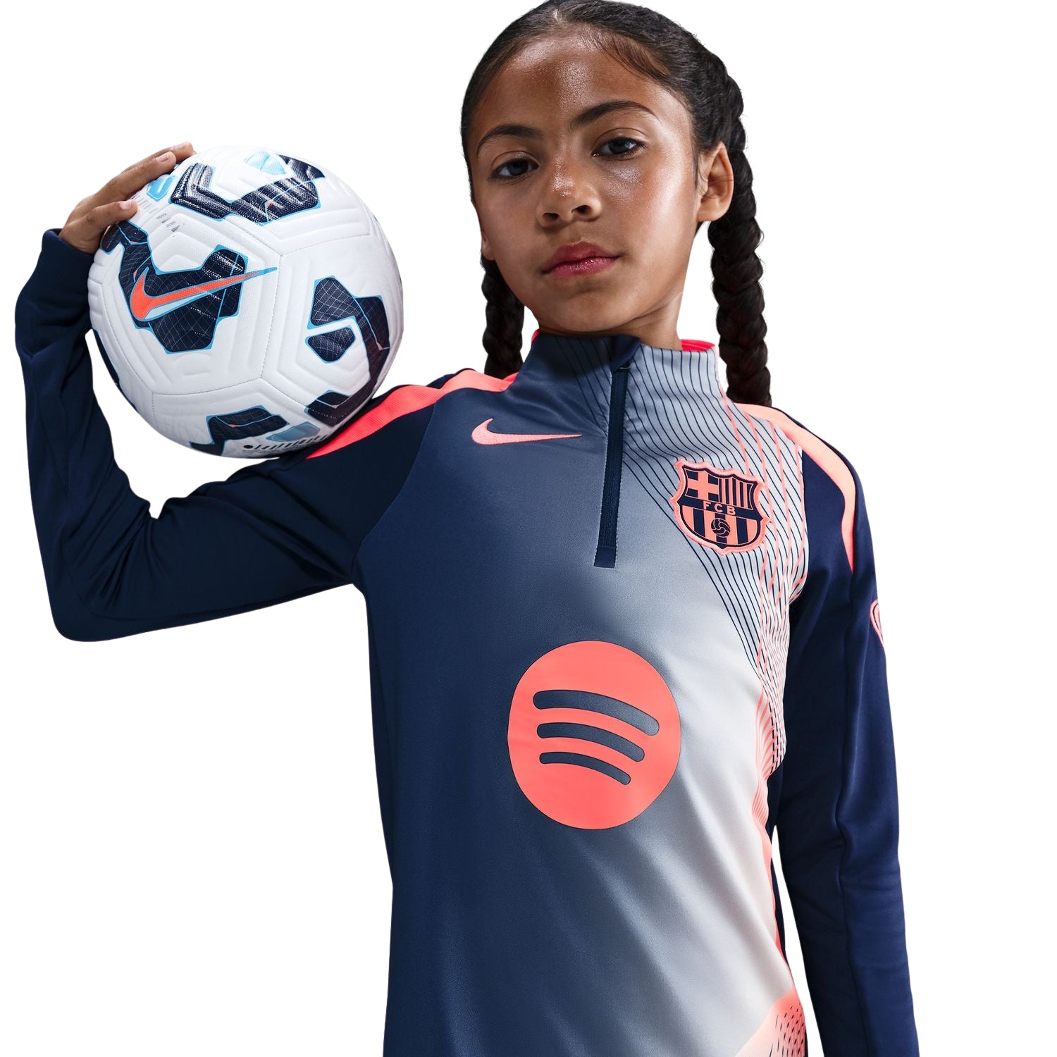 Nike FC Barcelona Youth Dri-Fit Strike Drill Top