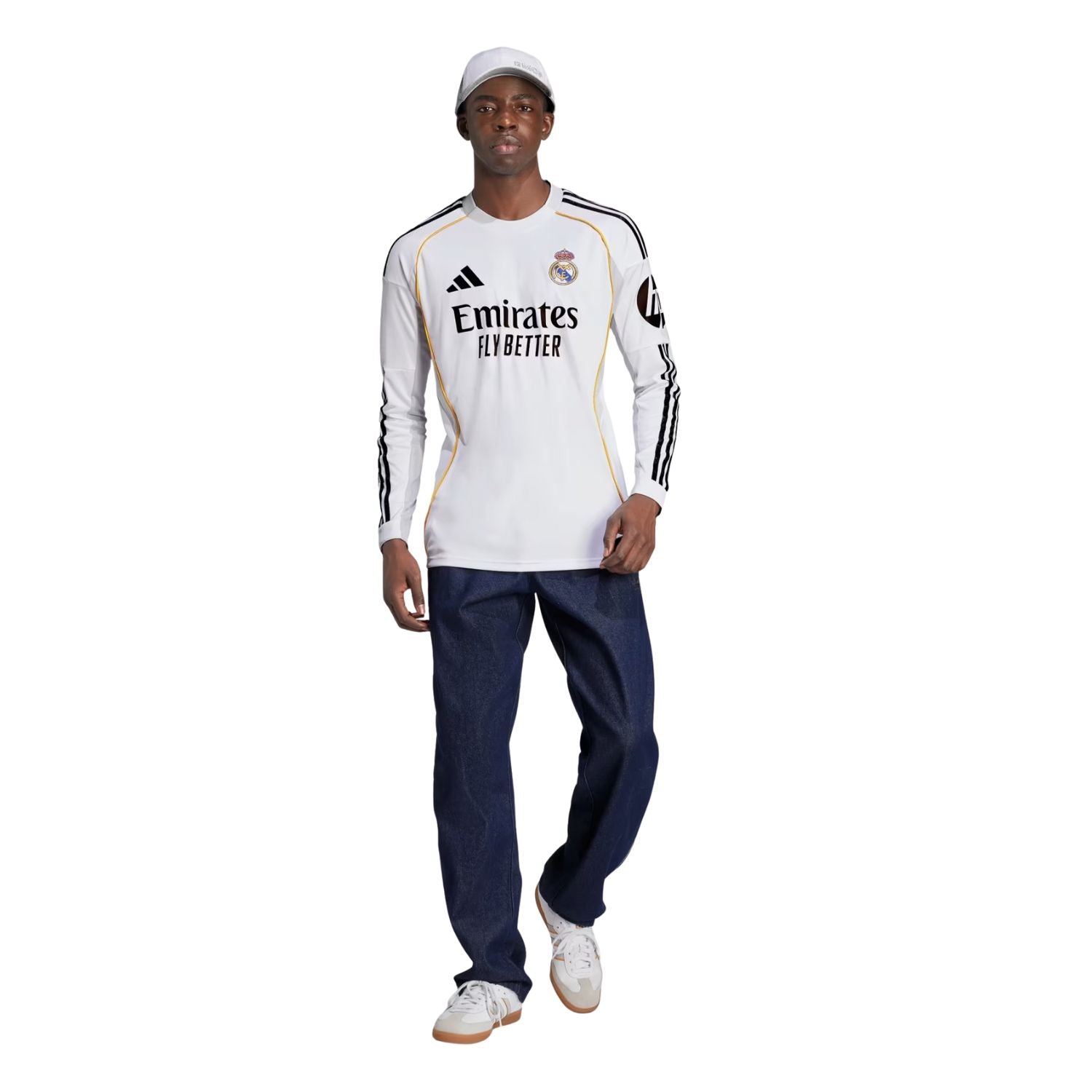 adidas Real Madrid CF 25/26 Men's Home Long-Sleeve Kit