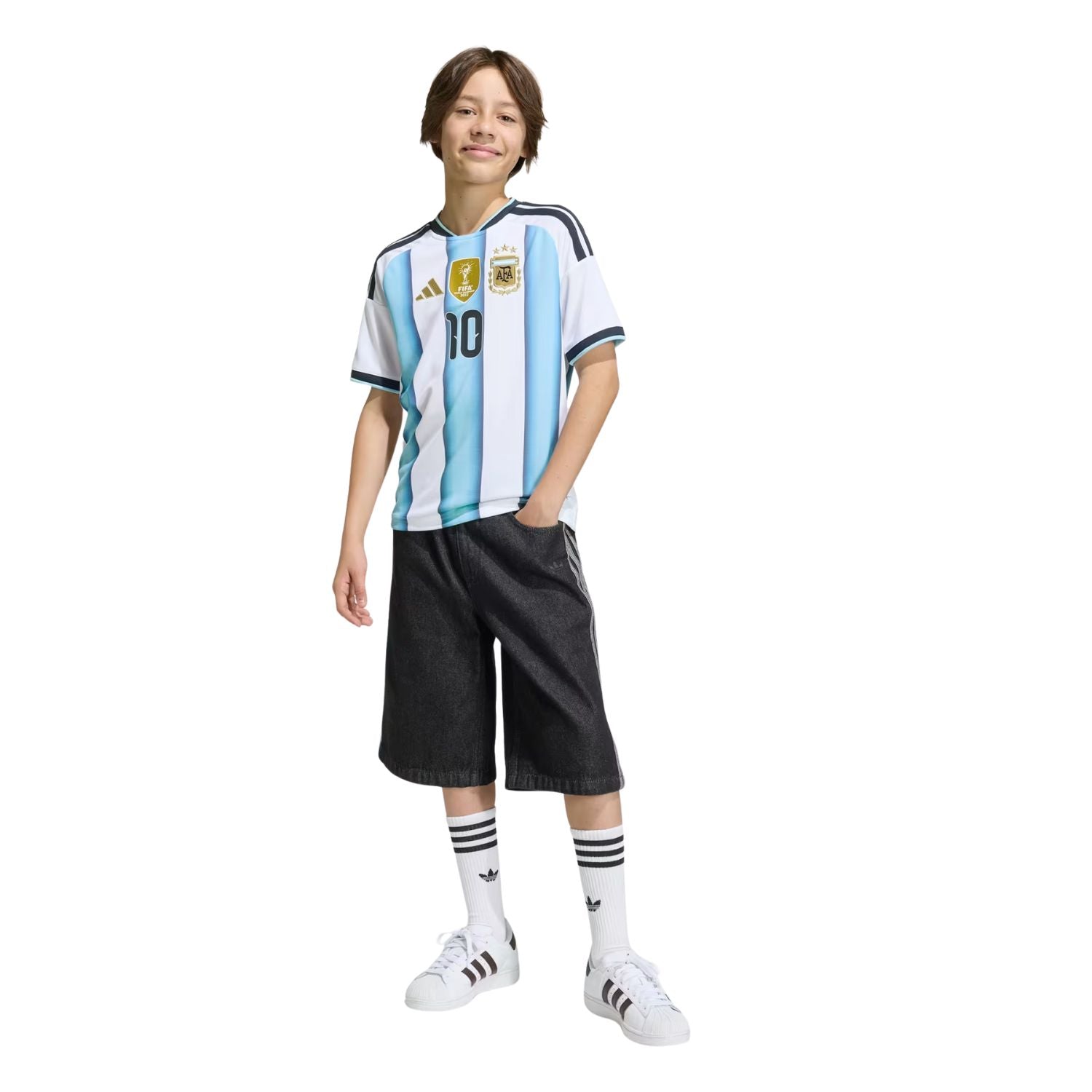 adidas AFA Argentina WC '26 "Lionel Messi No. 10" Junior Replica Home Jersey