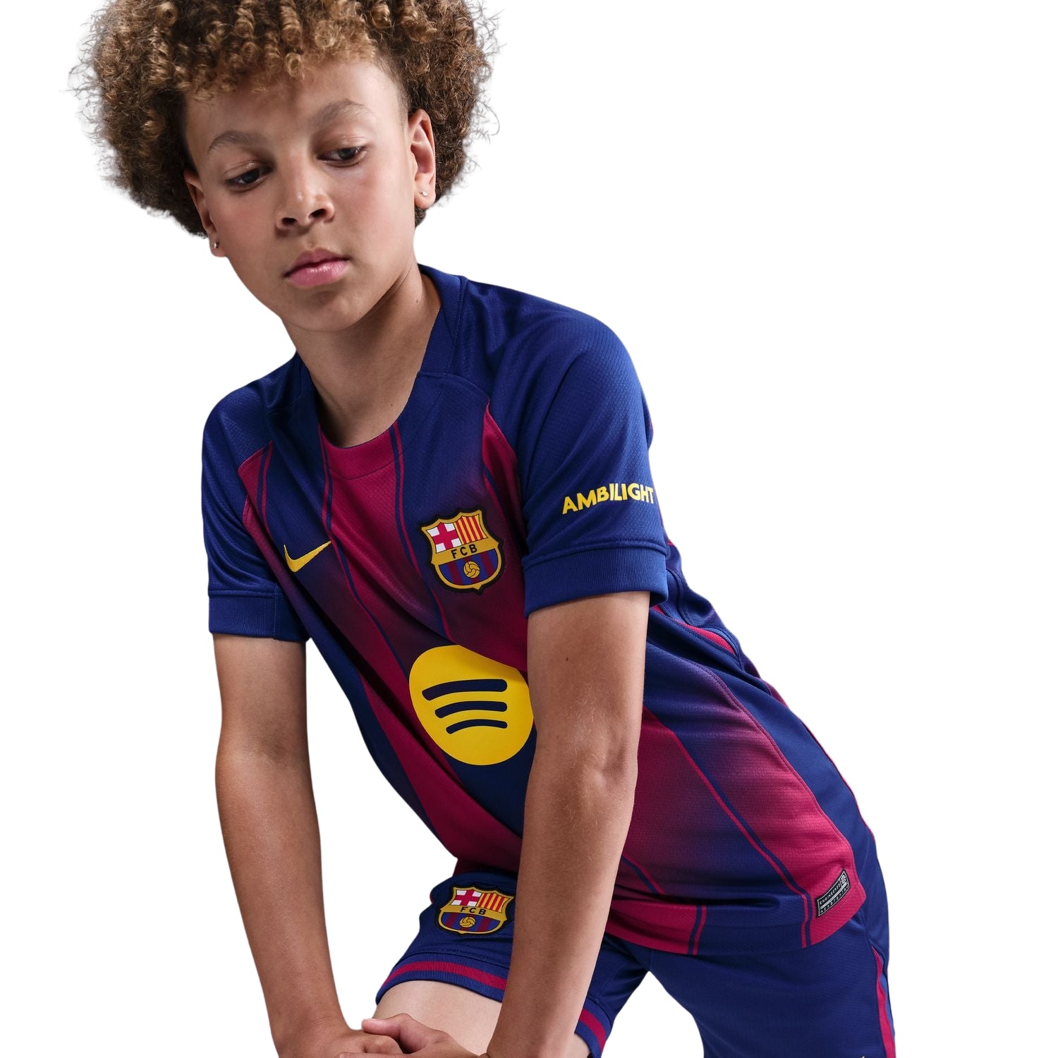 Nike FC Barcelona 25/26 Youth Stadium Home jersey
