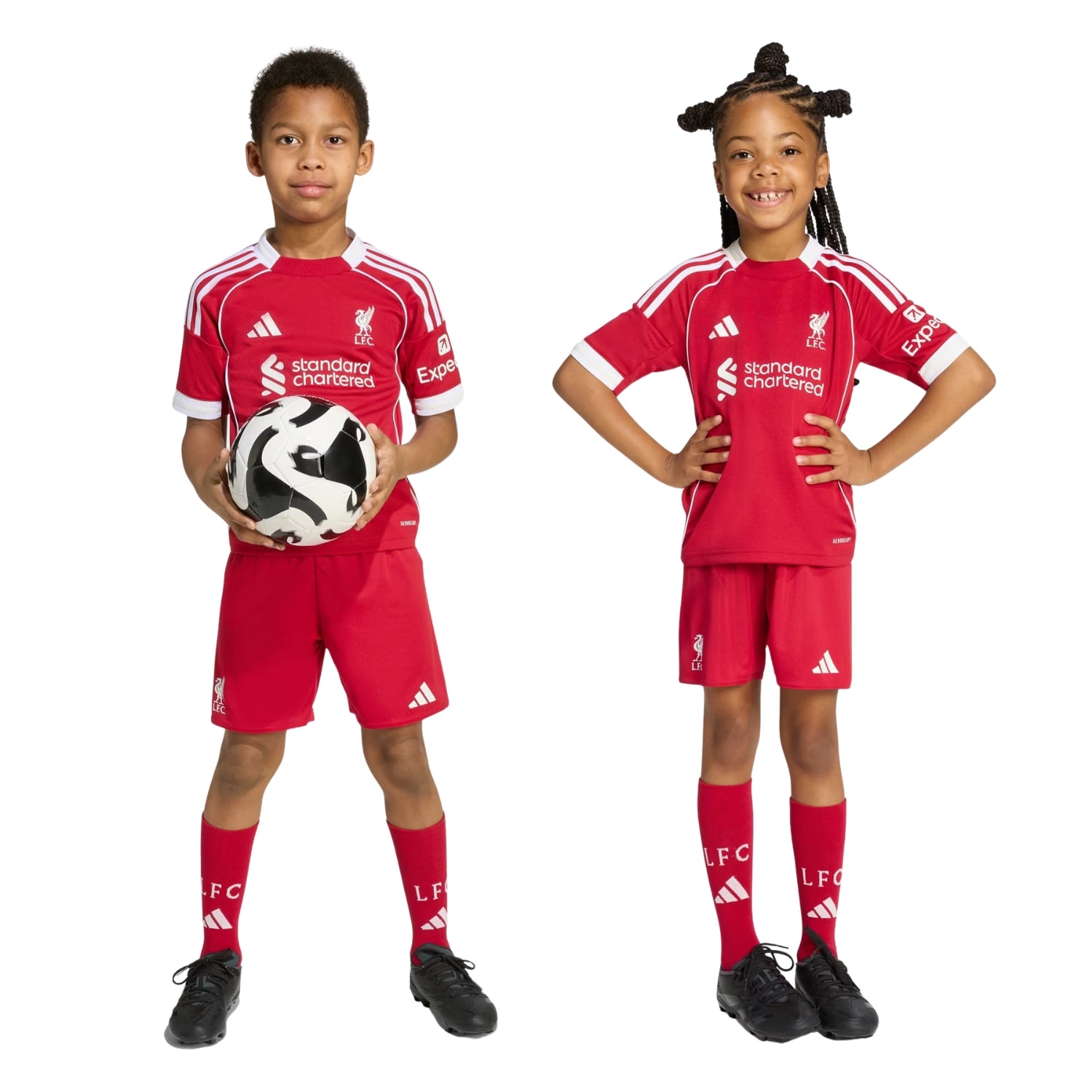 adidas Liverpool FC 25/26 Kid's Home Mini Kit
