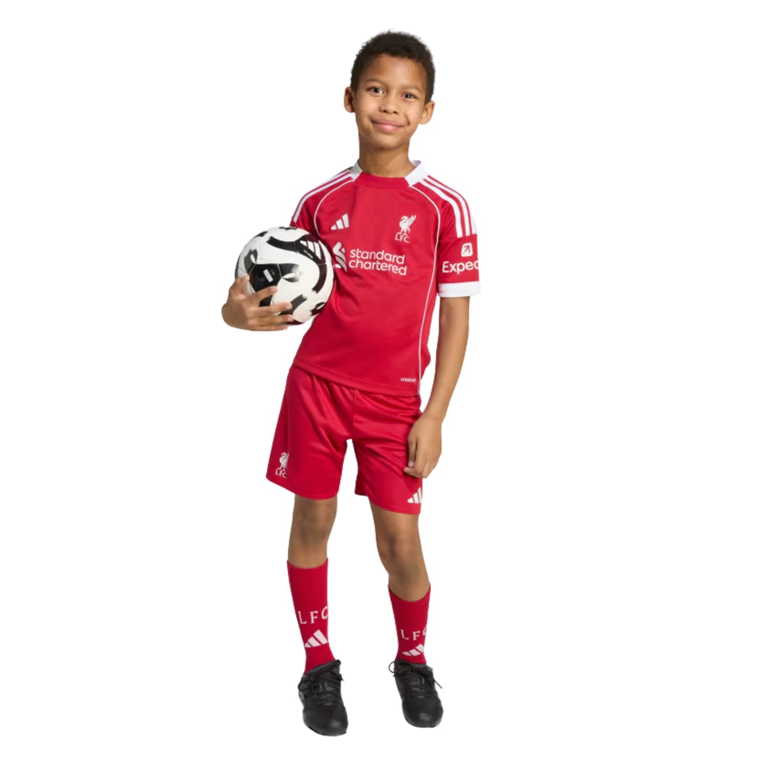 adidas Liverpool FC 25/26 Kid's Home Mini Kit