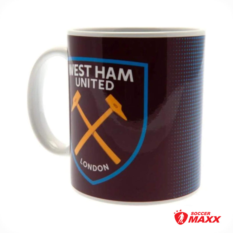 West Ham United Halftone Ceramic Mug 11oz