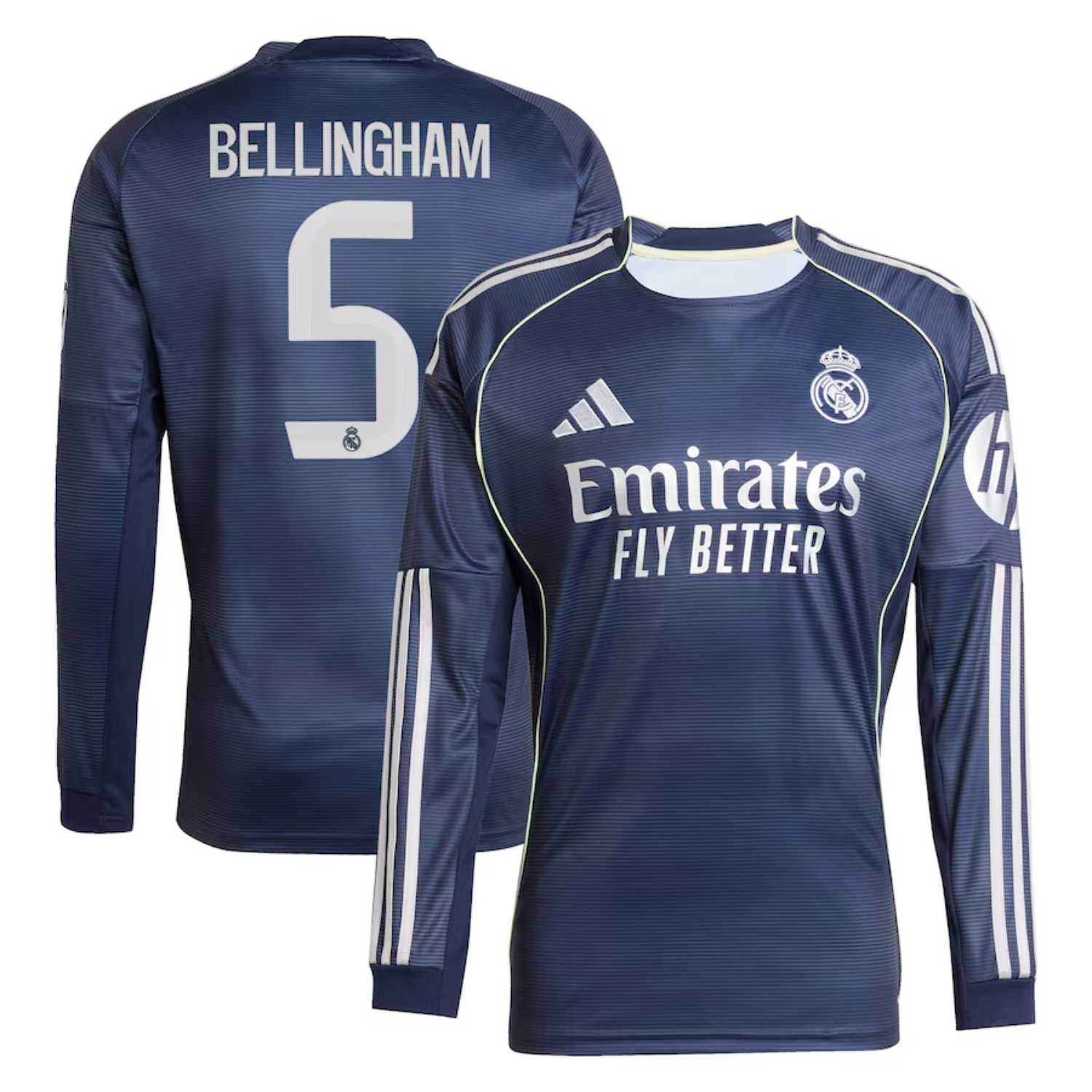 adidas Real Madrid CF 25/26 Men's Away Long-Sleeve Kit