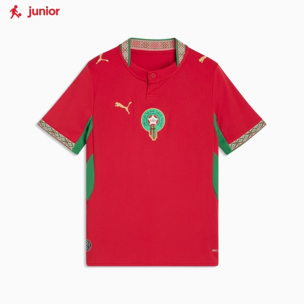 Puma FRMF Morocco WC '26 Youth Home Replica Jersey – Soccer Maxx