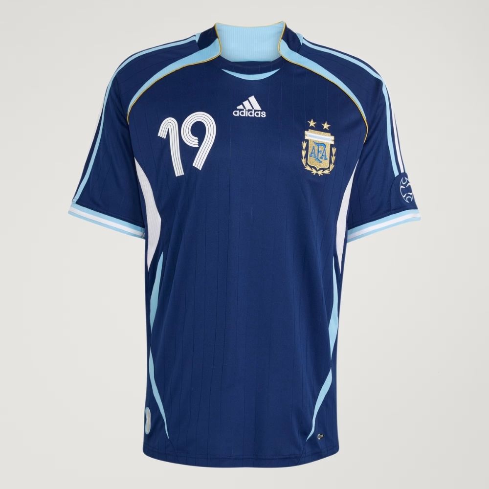 adidas AFA Argentina '06 "Lionel Messi No. 19" Men's Away Jersey