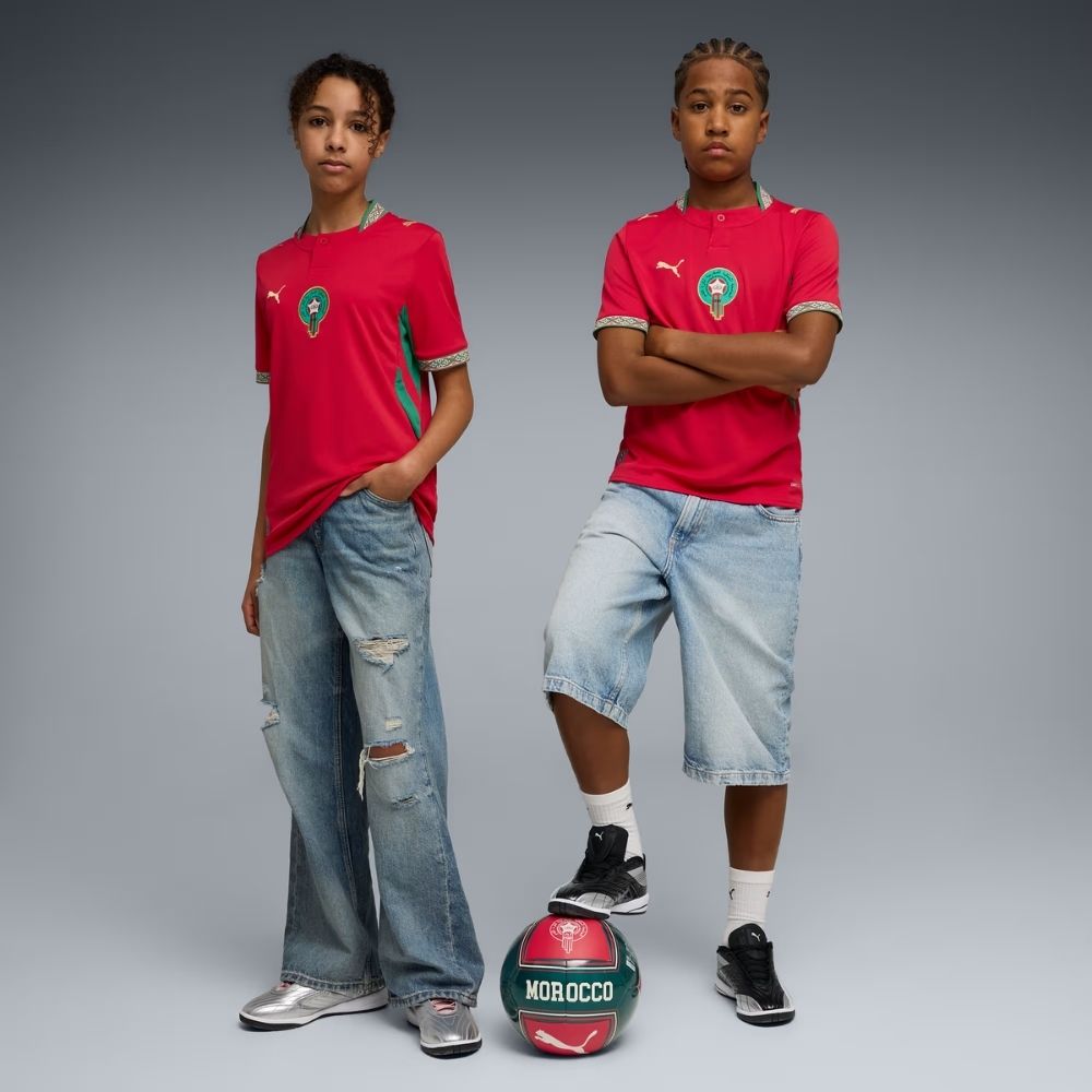 Puma FRMF Morocco WC '26 Youth Home Replica Jersey