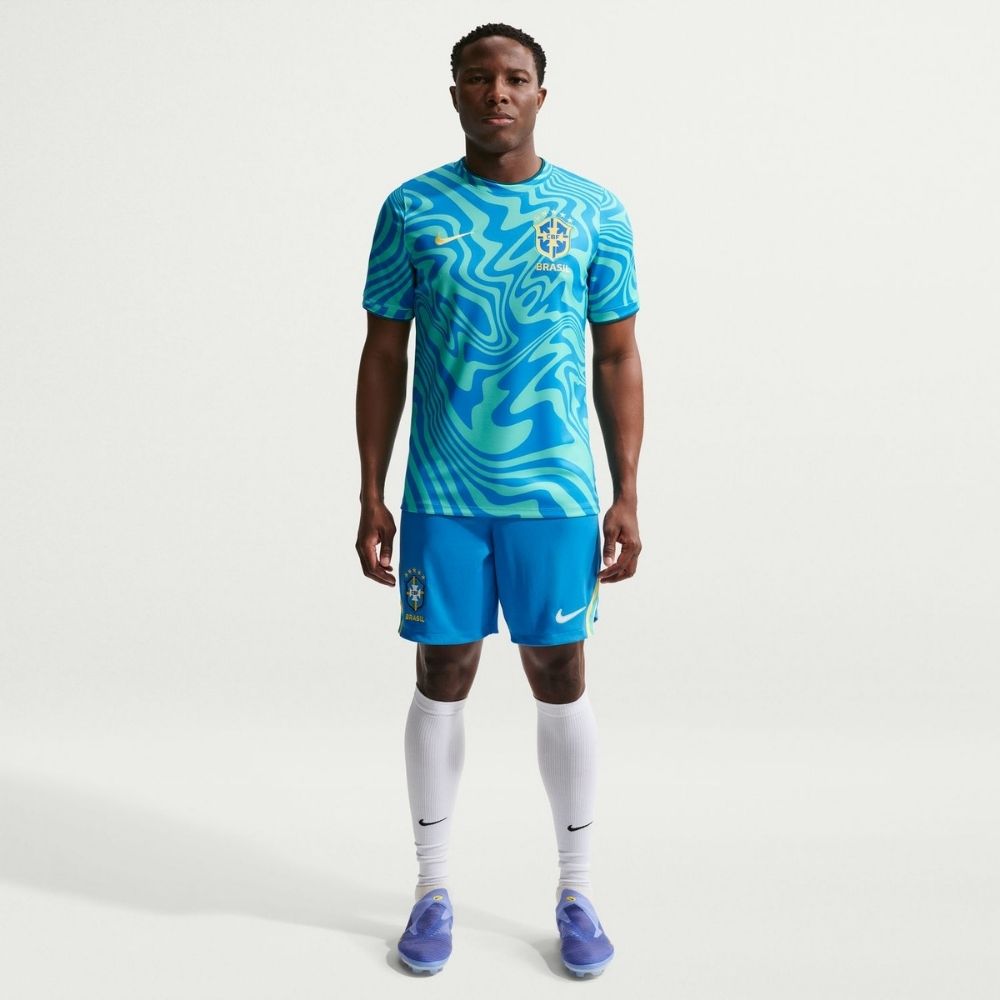 Nike CBF Brazil Academy Pro Men's Pre-Match Short-Sleeve Top