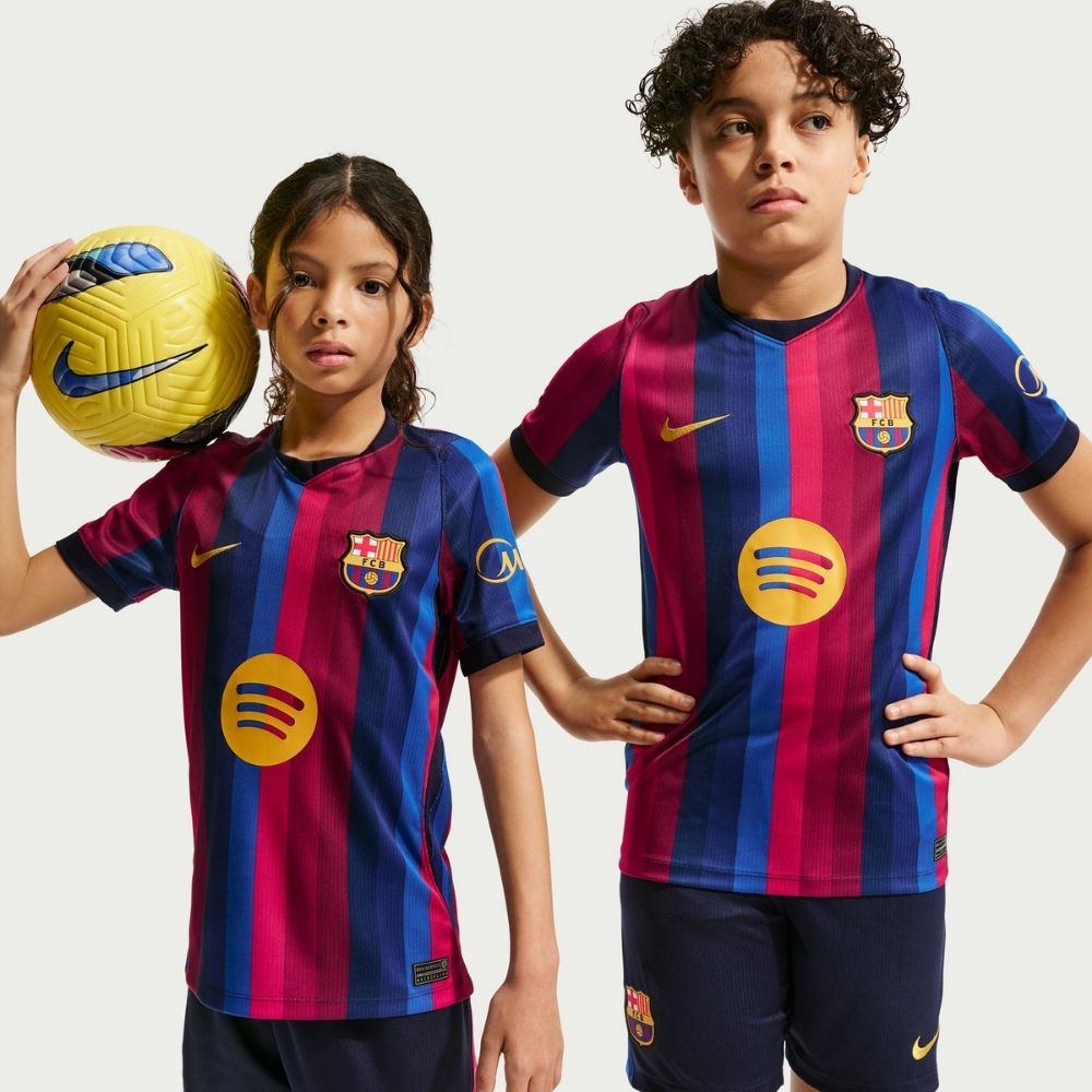 Nike Barcelona FC 26/27 Stadium Home Youth Jersey