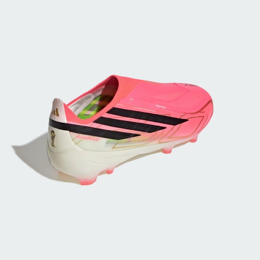 adidas Junior F50 Hyperfast Elite Laceless Firm Ground Football Boots