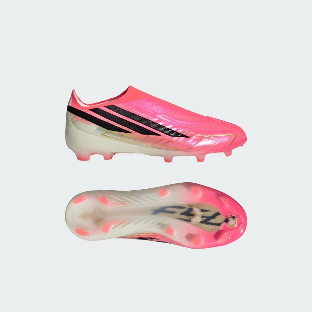 adidas Junior F50 Hyperfast Elite Laceless Firm Ground Football Boots