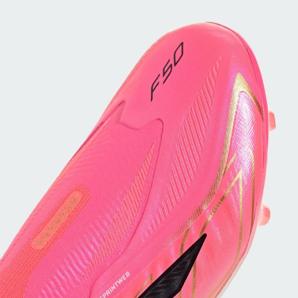 adidas Junior F50 Hyperfast Elite Laceless Firm Ground Football Boots