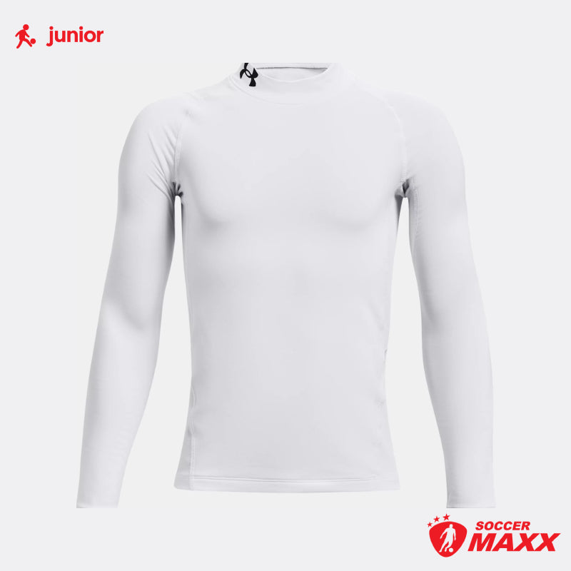 UnderArmour ColdGear Youth Compression Mock White – Soccer Maxx