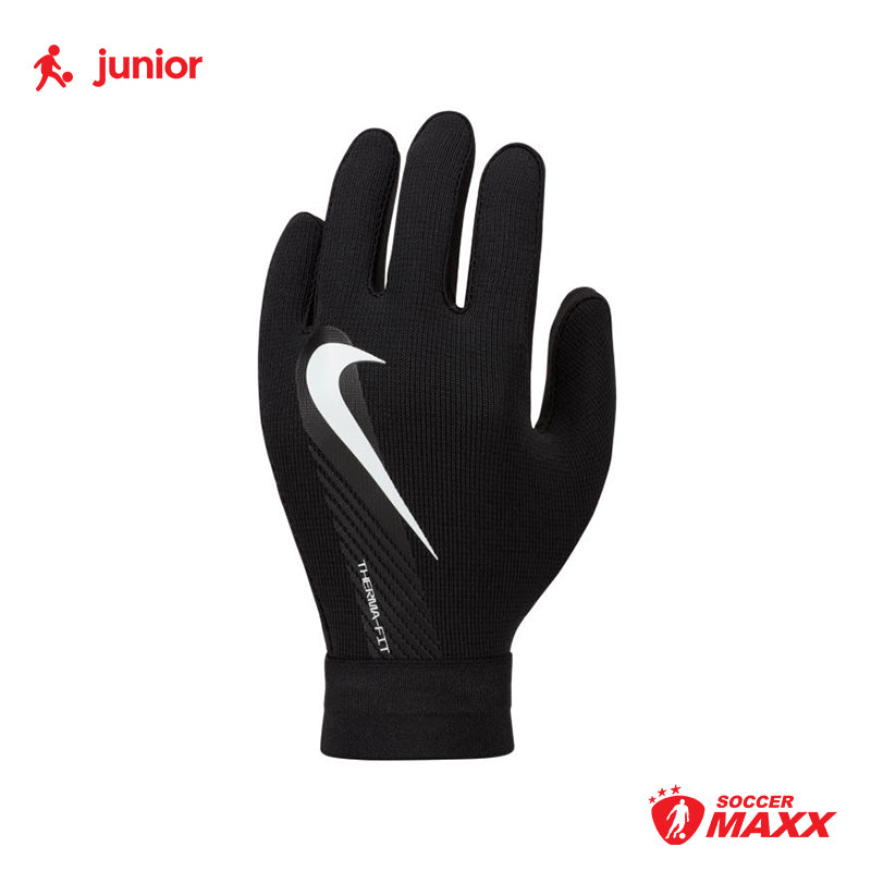 Nike Hyperwarm Academy Gloves Youth - Black/White Soccer Maxx