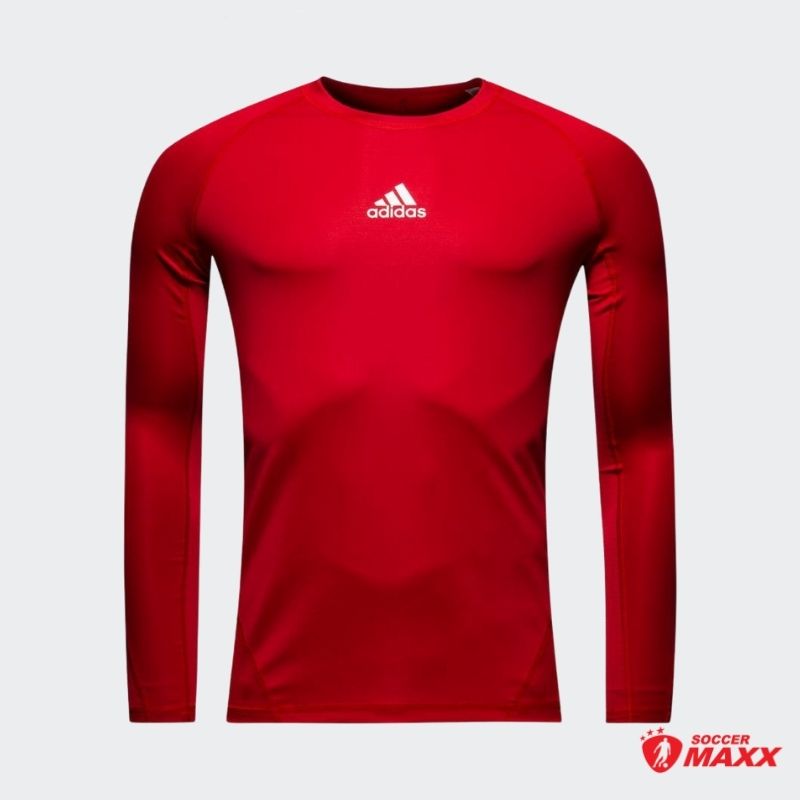 adidas Alphaskin Sport Long-Sleeve Top - Red