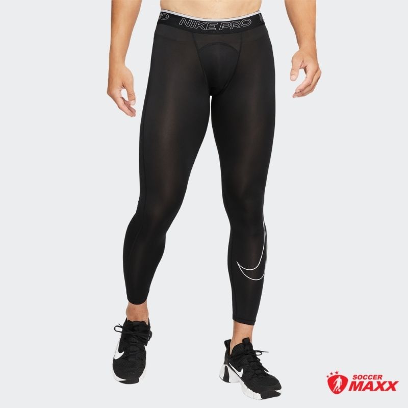 NIKE PRO DRI Fit Training Workout Gym Tight Fit Tights Black