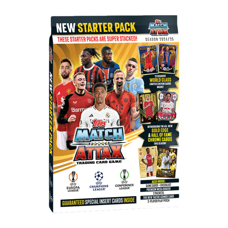 Topps Match Attax UEFA 24/25 Champions League Cards - Starter Pack