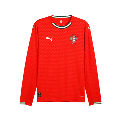 Puma FPF Portugal Men's Home Long-Sleeve Replica Jersey