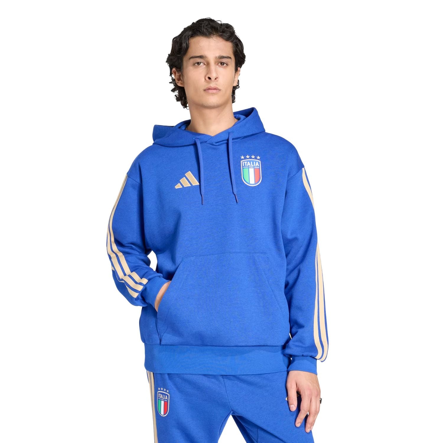 adidas FIGC Men's DNA Fleece Hoodie