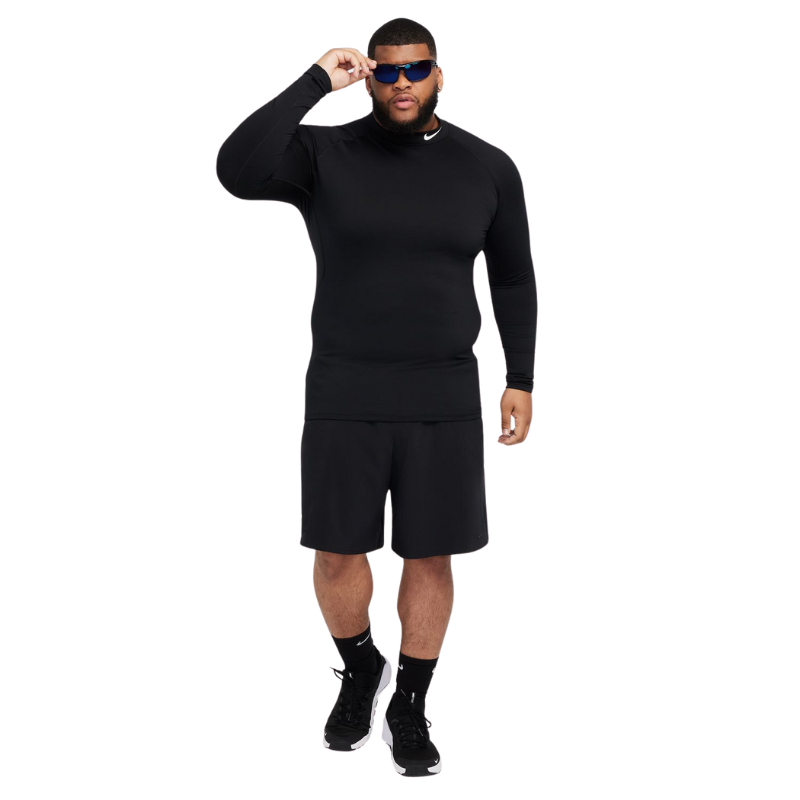 Nike compression mock long sleeve top best sale