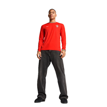 Puma FPF Portugal Men's Home Long-Sleeve Replica Jersey