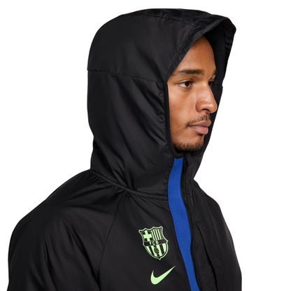 Nike FC Barcelona Men's Winterized AWF Third Jacket – Soccer Maxx Nike FC Barcelona Men's Winterized AWF Third Jacket – Soccer Maxx