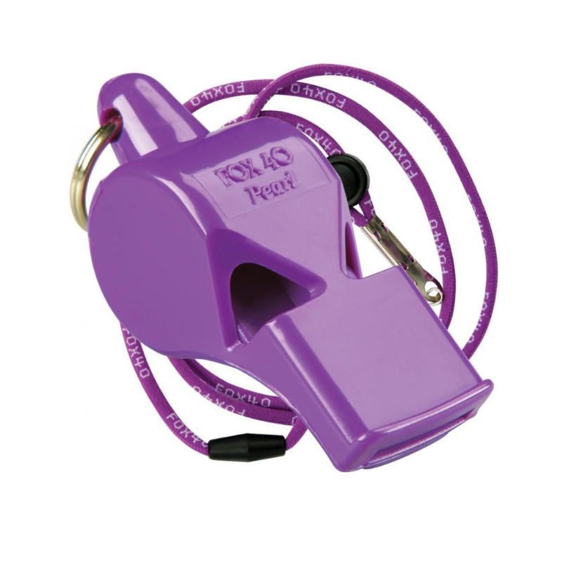 Fox 40 Pearl Whistle w/Lanyard - Purple