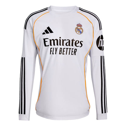 adidas Real Madrid CF 25/26 Men's Home Long-Sleeve Kit