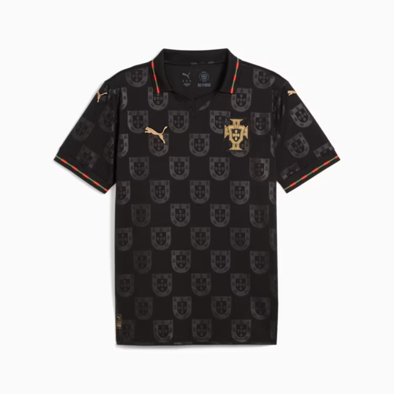 Puma FPF Portugal "Eusébio" Black Panther Men's Replica Jersey