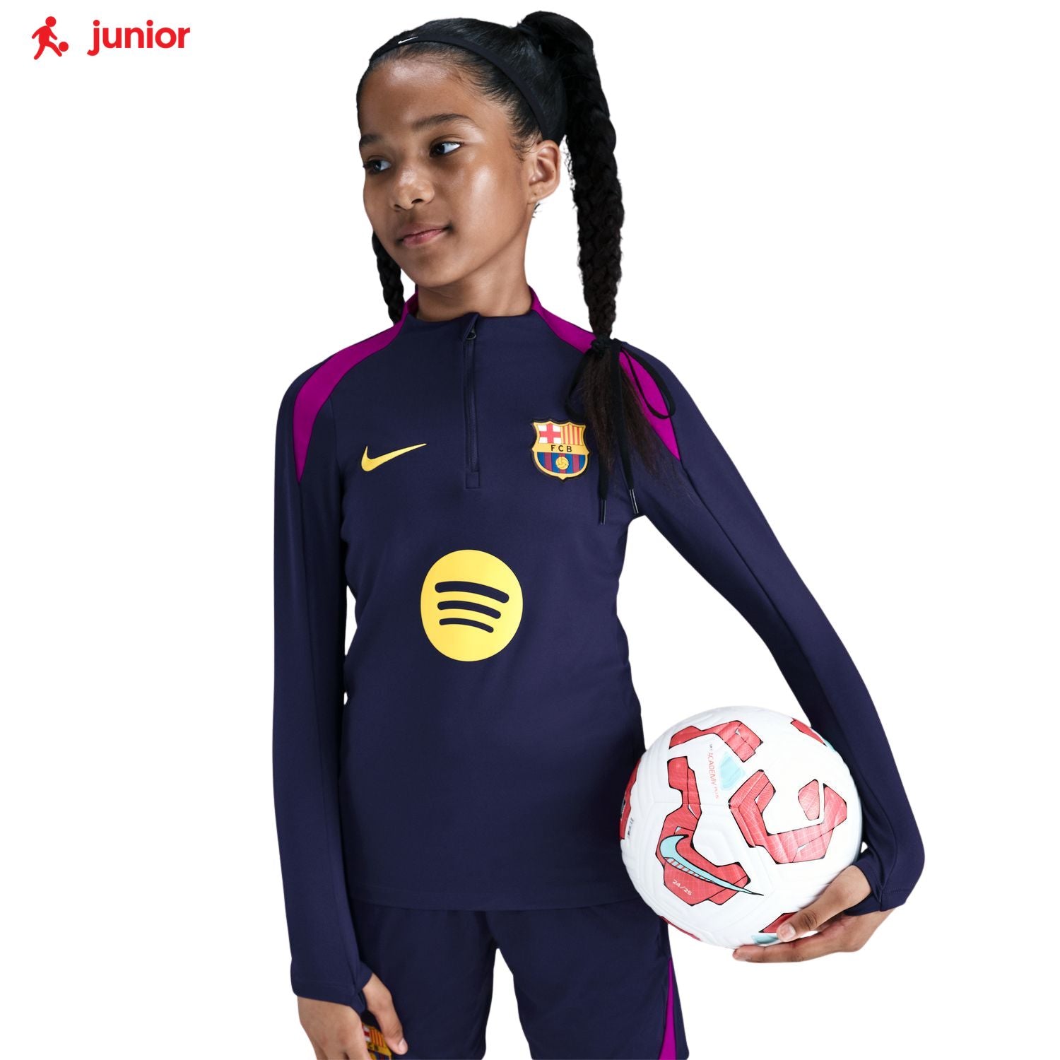 Nike FC Barcelona ピステ MEN'S M ネイビー Nike FC Barcelona Youth Dri-FIT Strike Men's Drill Top