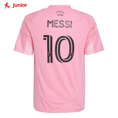 adidas Lionel Messi No. 10 Inter Miami CF 25/26 Youth Home Jersey