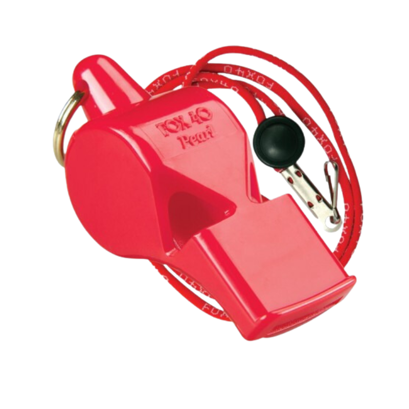 Fox 40 Pearl Whistle w/Lanyard - Red