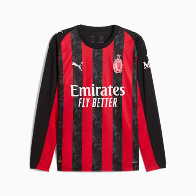 Puma AC Milan 25/26 Men's Home Replica Long-Sleeve Jersey
