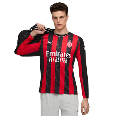 Puma AC Milan 25/26 Men's Home Replica Long-Sleeve Jersey