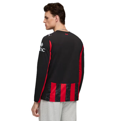 Puma AC Milan 25/26 Men's Home Replica Long-Sleeve Jersey