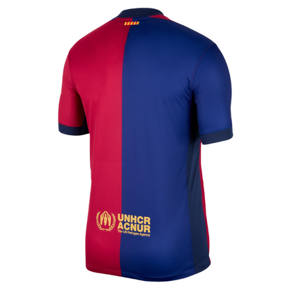 Nike Barcelona FC 24 25 Men s Stadium Home Jersey Deep Royal Blue Noble Red Club Gold Small