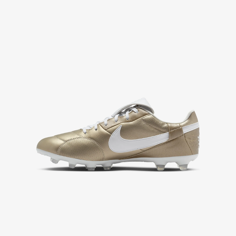 Nike Premier III Firm Ground Cleats Metallic Gold Grain White M 12 W 13.5