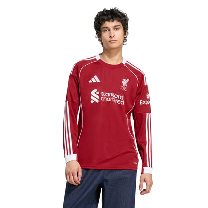 adidas Liverpool FC 25/26 Men's Home Long-Sleeve Jersey