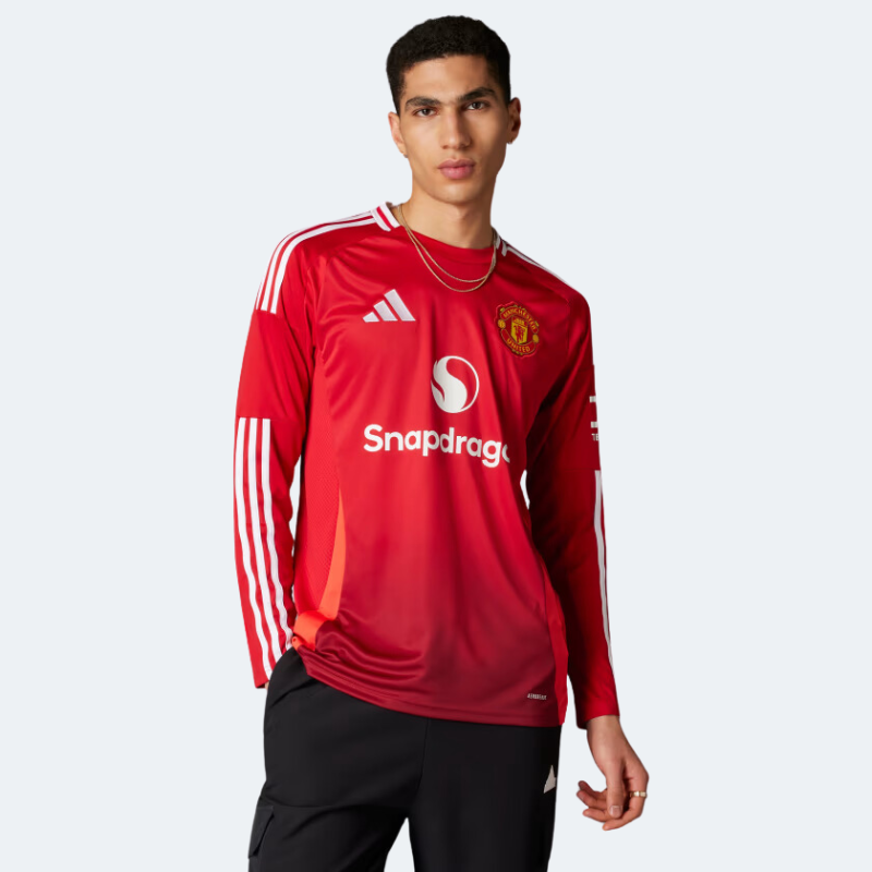 adidas Manchester United FC 24/25 Men's Long-Sleeve Home Jersey